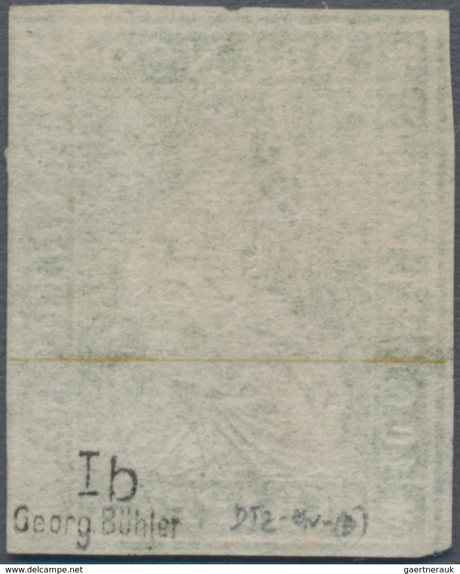 Schweiz: 1854, 40 Rappen Dunkelgelblichgrün Von Der 2. Auflage Des Münchner Druck, Ungebraucht Ohne - Sonstige & Ohne Zuordnung