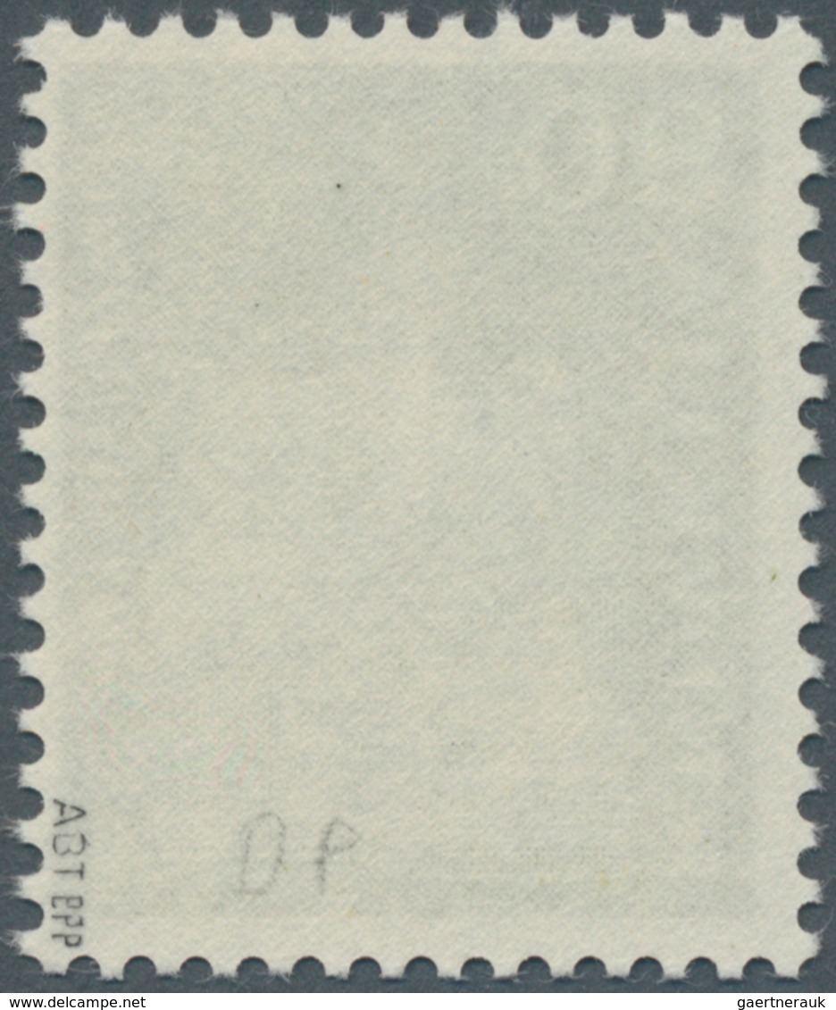 Schweiz: 1960, 90 Rp. Munot Zu Schaffhausen Mit Doppelprägung, Postfrisch, Gepr. Abt BPP. Mi. 1.100, - Autres & Non Classés