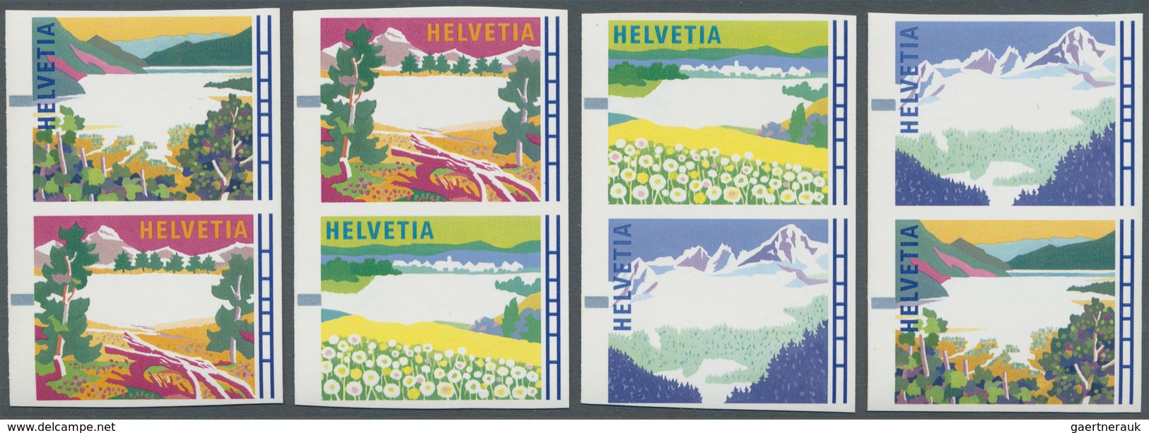 Schweiz - Automatenmarken: 1996, Schweizer Landschaften In Den Vier Jahreszeiten, Vier Verschiedene - Automatic Stamps