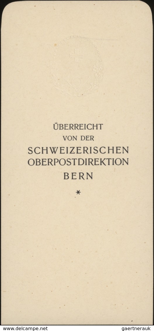 Schweiz - Ganzsachen: 1926 Komplettes Geschenkheft Der OPD Bern Mit Karten Zu 10 Rp. Und 20 Rp. In V - Postwaardestukken