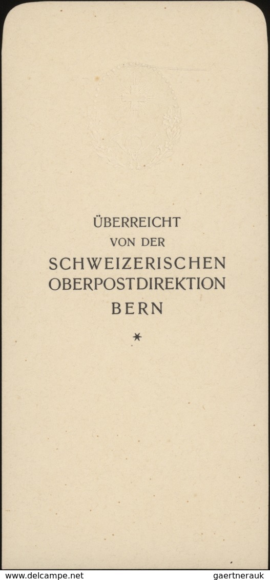 Schweiz - Ganzsachen: 1926 Komplettes Geschenkheft Der OPD Bern Mit Karten Zu 10 Rp. Und 20 Rp. In V - Stamped Stationery