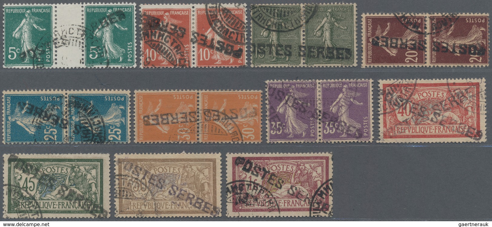 Serbien - Besonderheiten: 1916, Serbian Government In Exile On Corfou, Complete Used Set Of Eleven V - Serbia