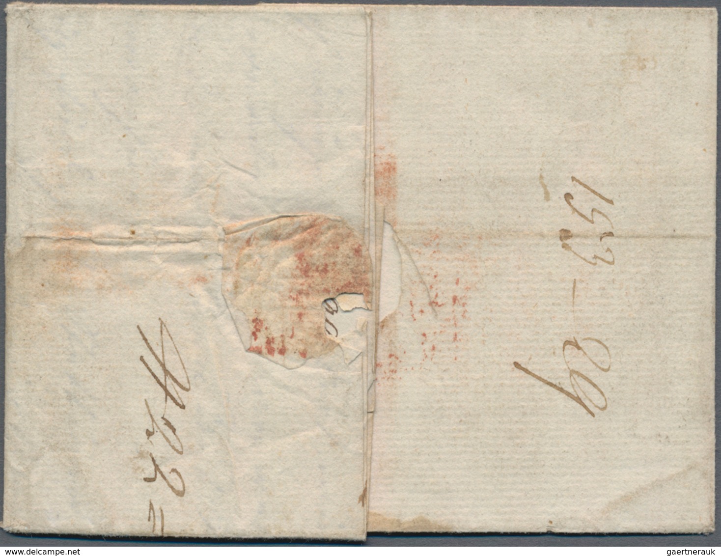 Spanien - Vorphilatelie: 1799, Entire Folded Letter From Malaga To Copenhagen/Denmark, Carried By Sp - ...-1850 Vorphilatelie