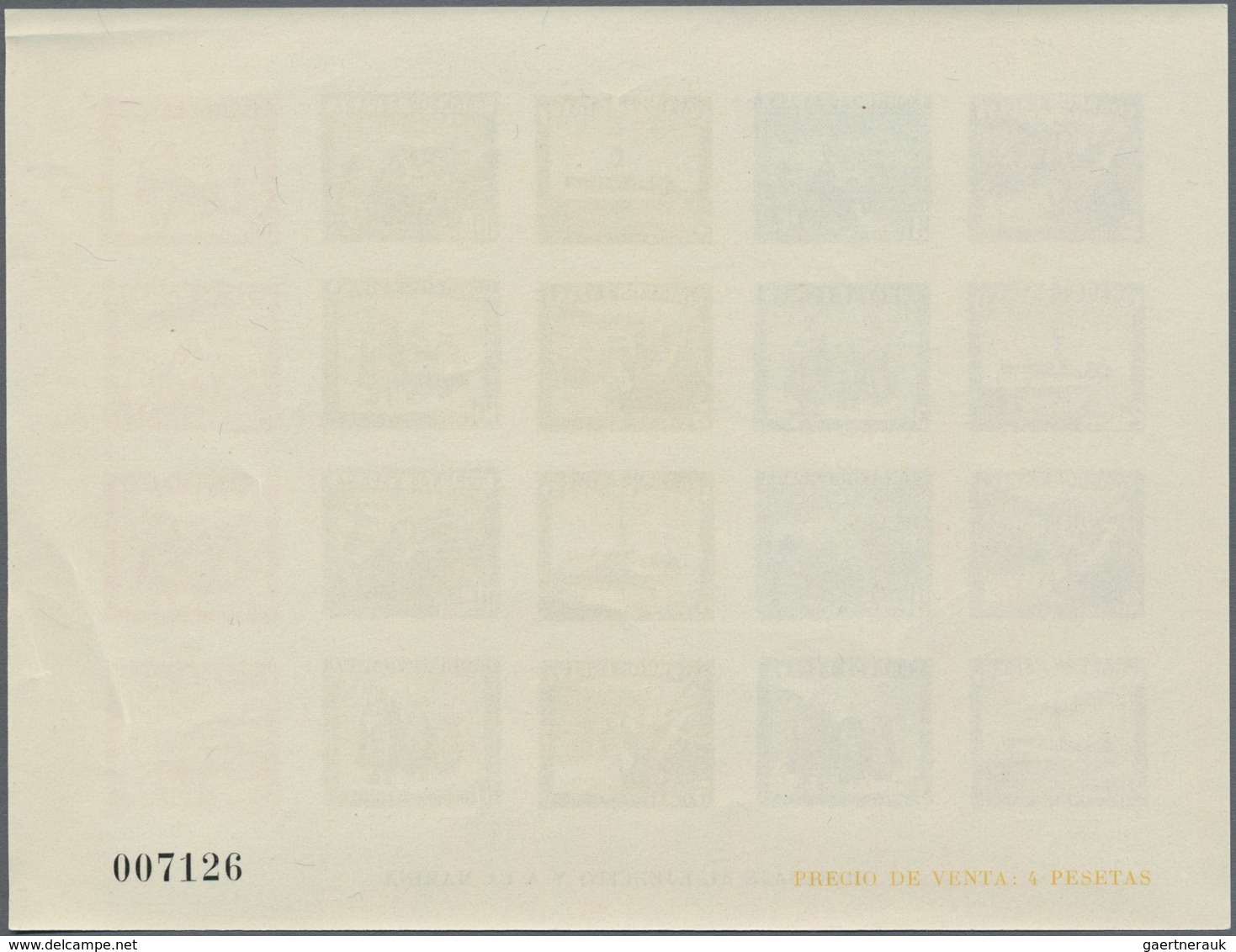 Spanien: 1938, Army And Navy Perforated And IMPERFORATED Miniature Sheets Numbered On Reverse, Mint - Gebraucht