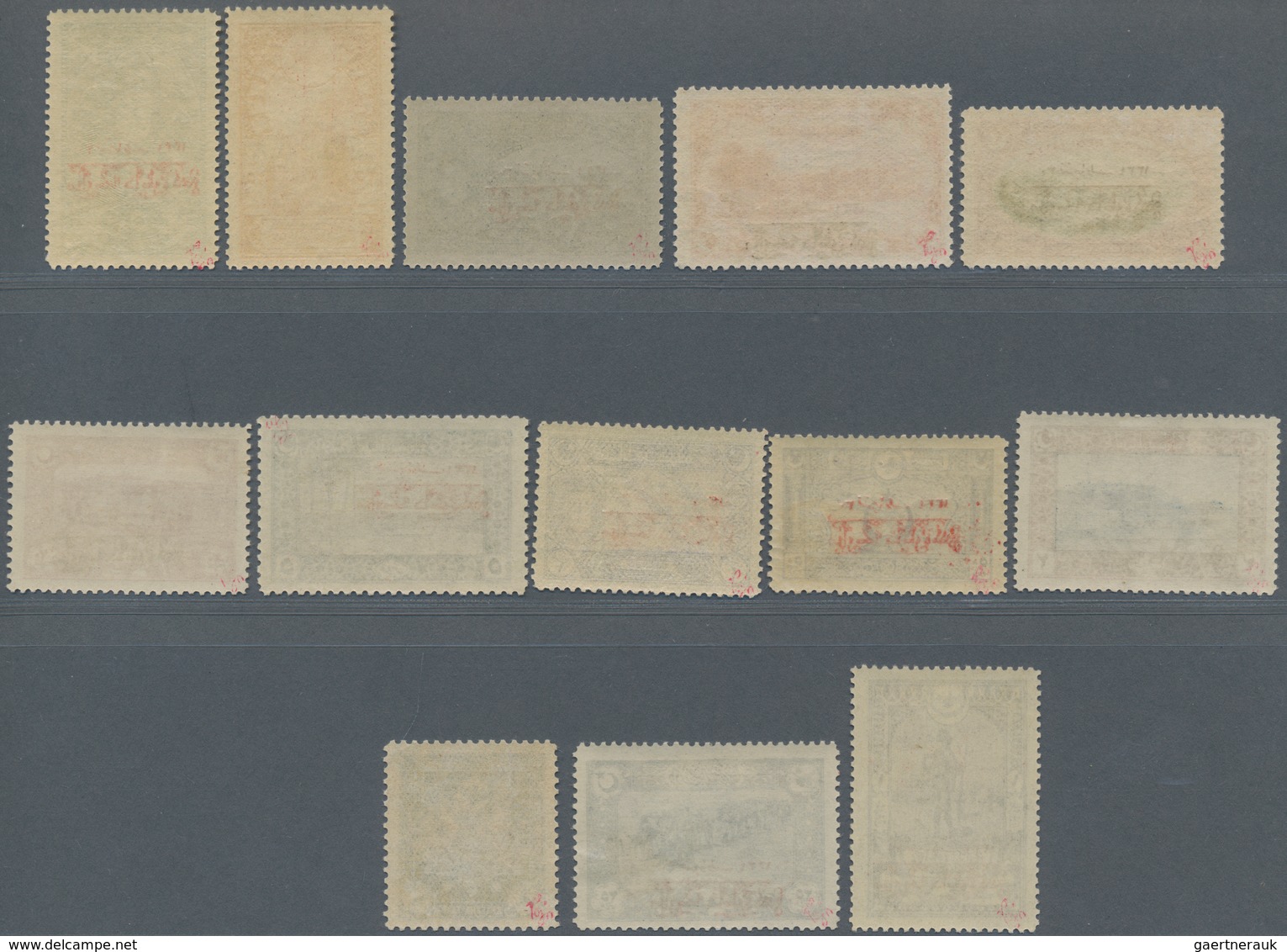 Türkei: 1919, Armistice Overprints, Complete Set Of 13 Values, Fresh Colours And Well Perforated, Mi - Other & Unclassified