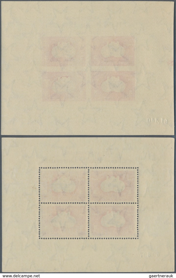 Ungarn: 1950, Miniature Sheet Edition: 75 Years Universal Postal Union (UPU), Selected Mint Luxury I - Andere & Zonder Classificatie