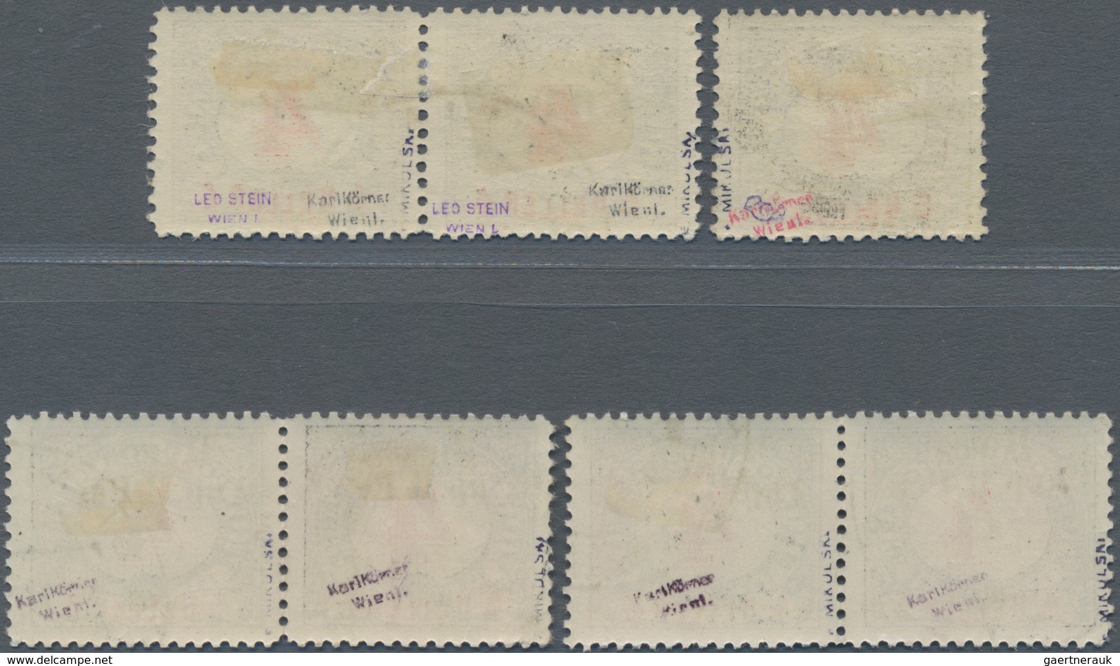 Westukraine: 1919, Overprint On 4h. Postage Due With All Existing Varieties: "no Dot", No 'Y'", "no - Ukraine