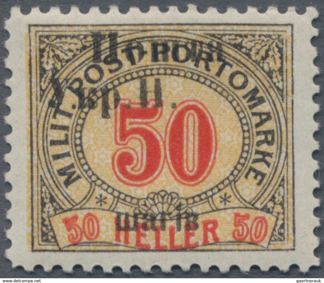 Westukraine: 1919, Stanislav, 2nd Issue Scha On 40 H With Varity "missing 'Pen'", MH, Certificate Mi - Ukraine