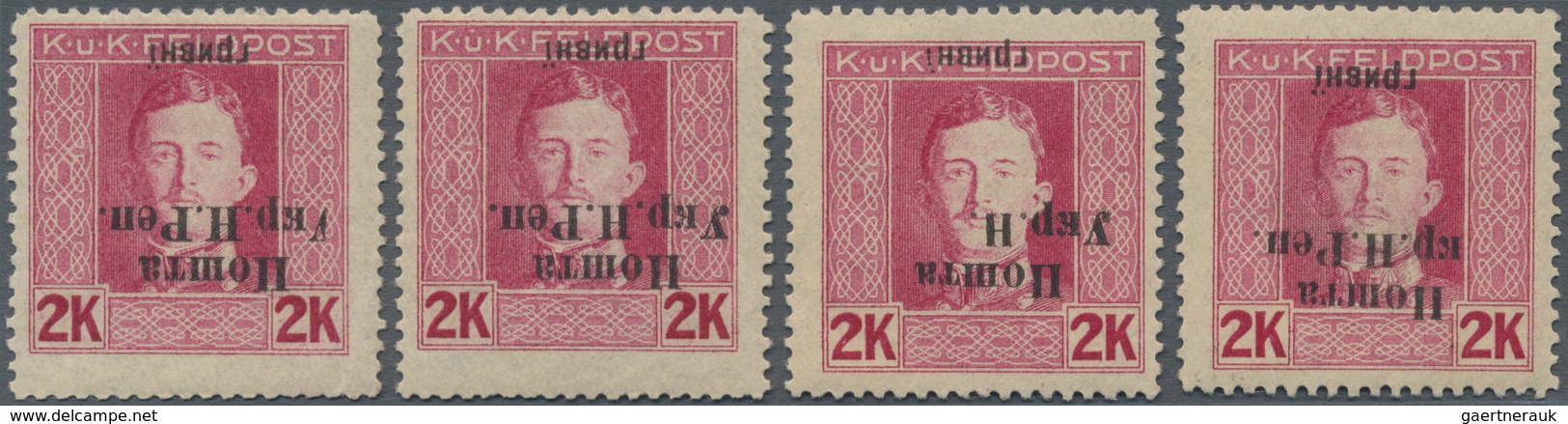 Westukraine: 1919, Postage Stamp. Austrian-Hungarian Field Post With Overprint G On 2 K, Inverted Ov - Ukraine