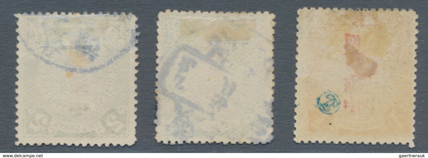 China: 1912, Commercial Press Ovpt, Ovpt. Inverted: 1 C. Unused Mounted Mint Resp. 3 C. Used (Chan 1 - 1912-1949 Republic