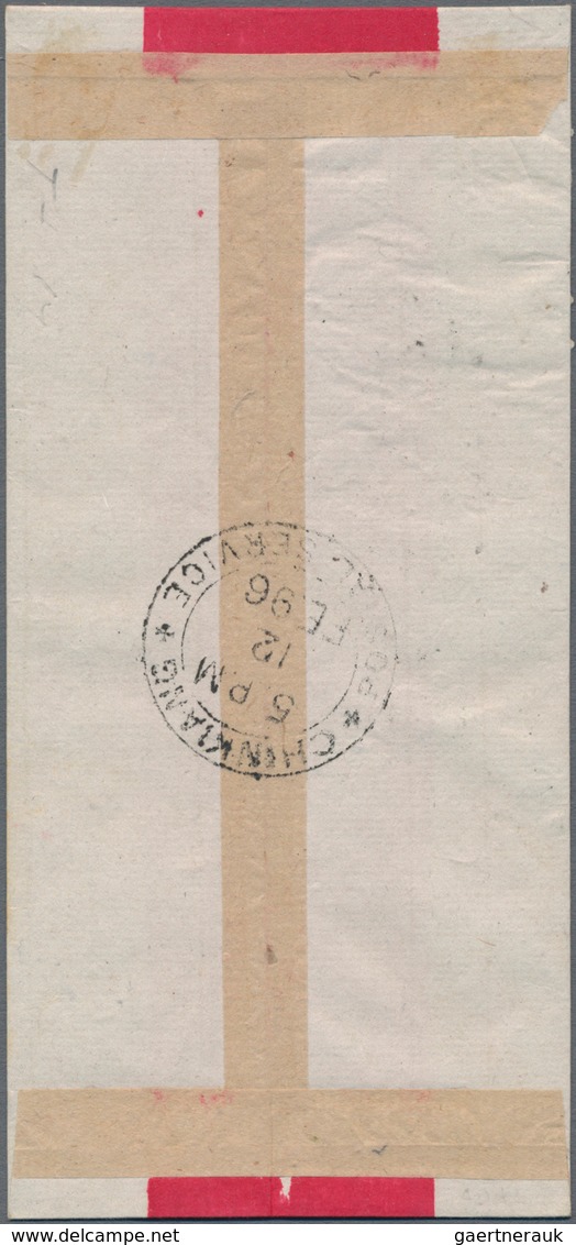 China - Lokalausgaben / Local Post: Chinkiang, 1894, Dues, 4 C. Yellow Ovpt. Type I Tied Oval "TO PA - Sonstige & Ohne Zuordnung