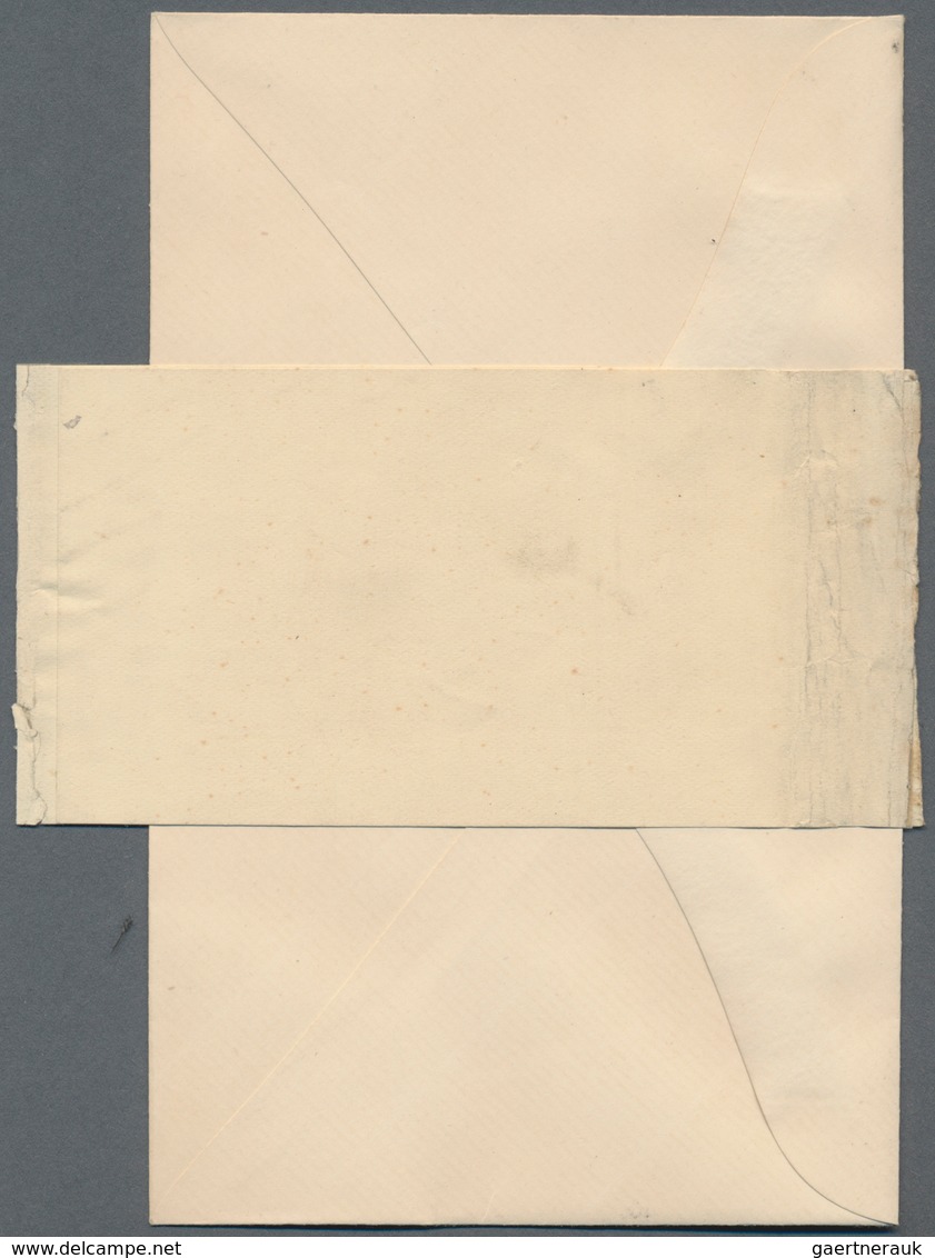 China - Shanghai: 1894, Stationery, Envelope 5 C. Mint With Printers Banderole "25 ENVELOPES, 5 CENT - Autres & Non Classés