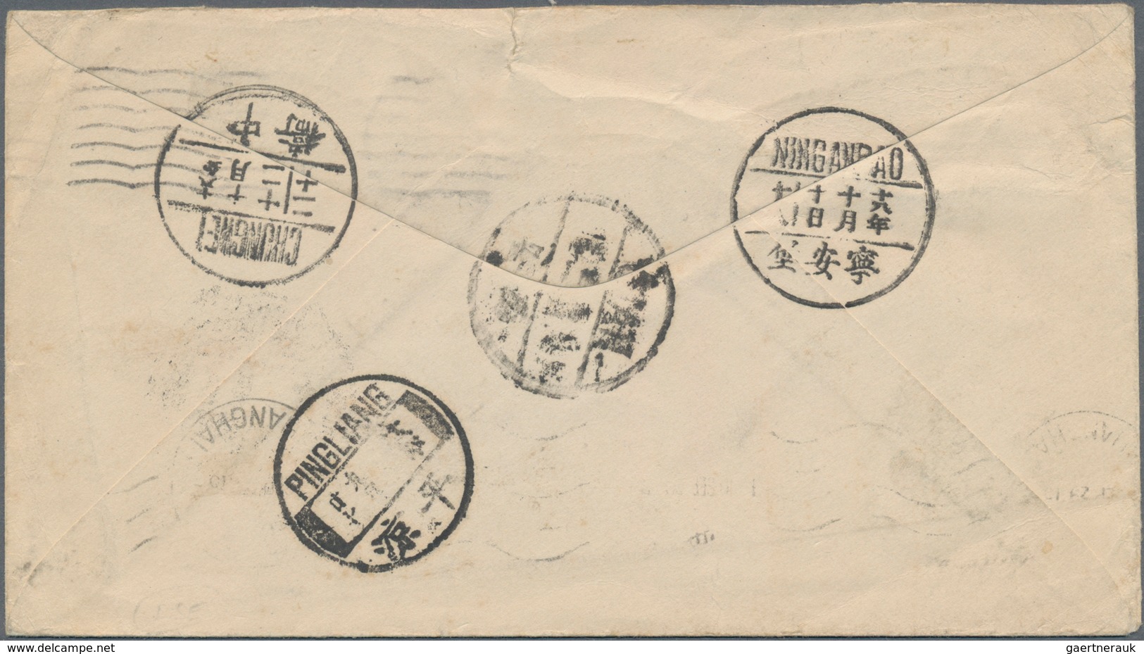 China - Provinzausgaben - Sinkiang (1915/45): 1929, Dr. Sun Burial 10 C. Tied "Singkiang Sanchengkun - Sinkiang 1915-49
