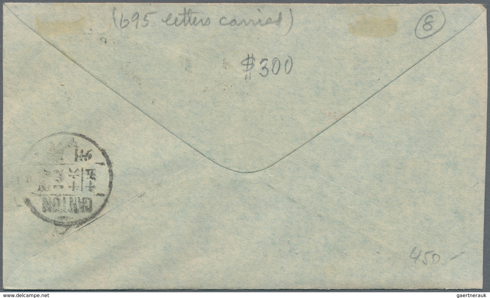 China - Flugpost: 1931, FFC Wuchow-Canton: Junk 4 C. Olive With Air Mail 15 C. Tied "Wuchow 13.1.16" - Other & Unclassified