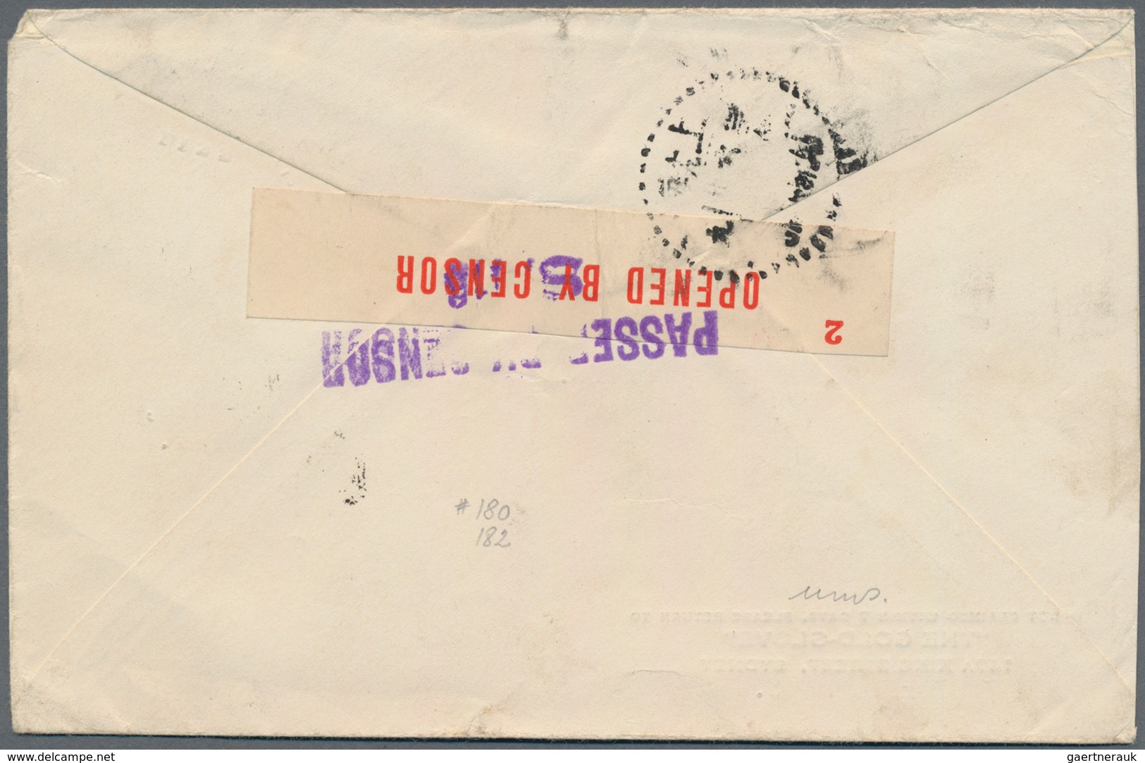 China - Incoming Mail: 1941, Australia, 3d Frank Tied "Sydney 1-6 41" To Cover To Shanghai, Australi - Other & Unclassified