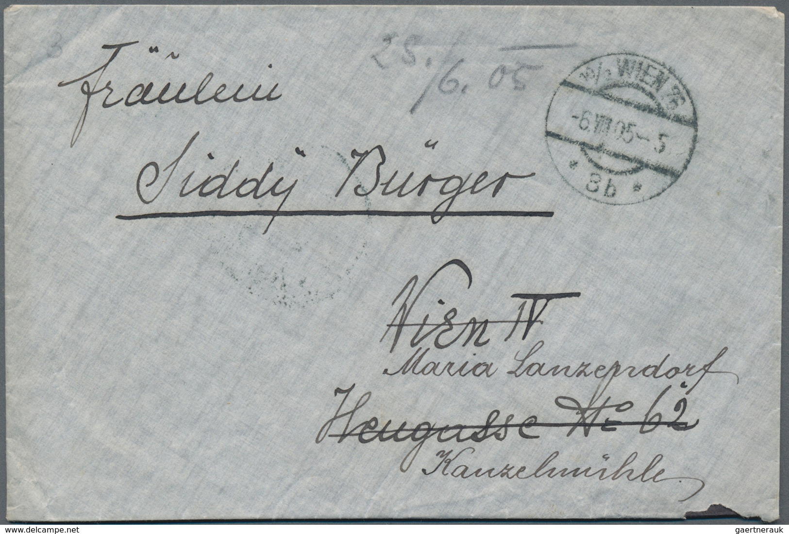 China - Fremde Postanstalten / Foreign Offices: Austria, 1905, 10 K. Rose Tied "K.u.K. GESANDSCHAFTS - Other & Unclassified