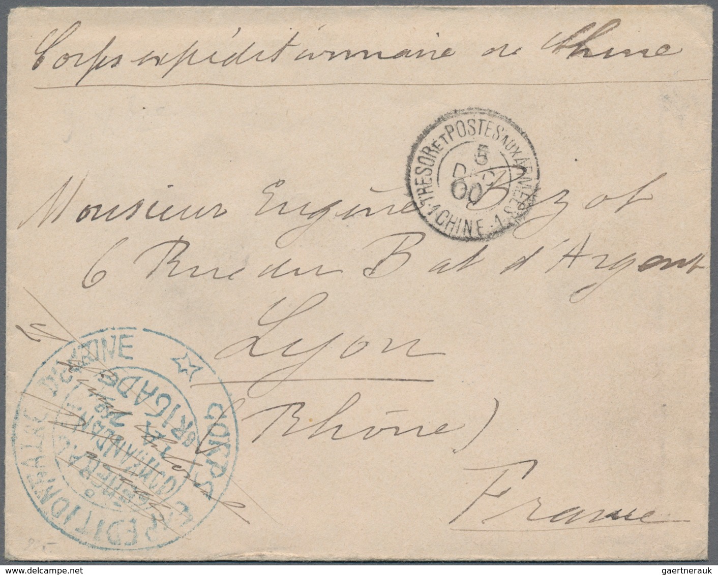 China - Fremde Postanstalten / Foreign Offices: France, Field Posts, 1900, Boxer Upheaval, Envelope - Otros & Sin Clasificación