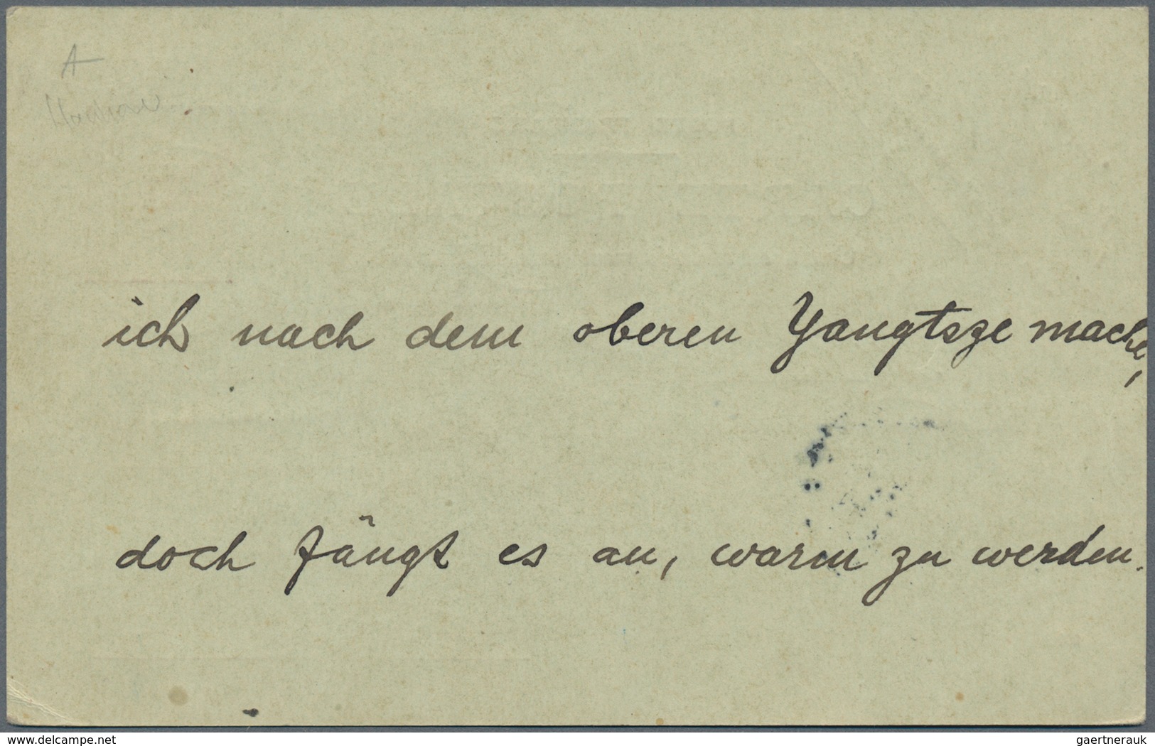 China - Fremde Postanstalten / Foreign Offices: France, 1907, Stationery Card Type Mouchon 4 C./10 C - Other & Unclassified