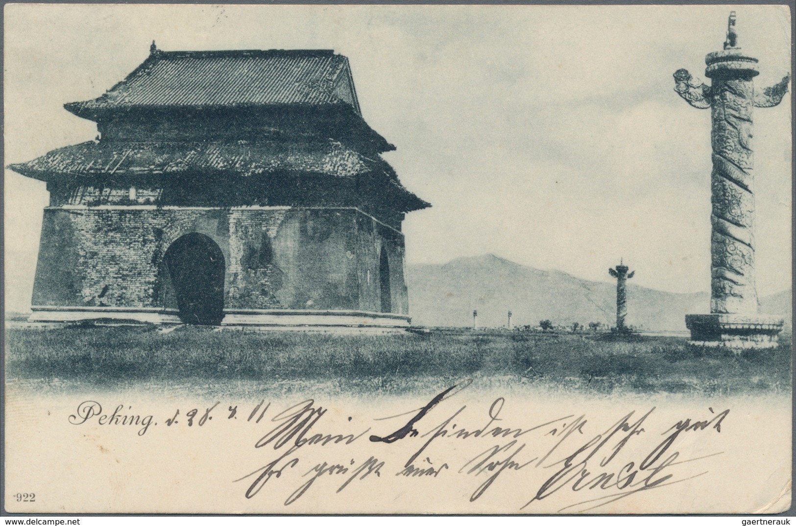 China - Fremde Postanstalten / Foreign Offices: Germany, 1901, Field Post Offices: Ppc (Peking) W. " - Autres & Non Classés