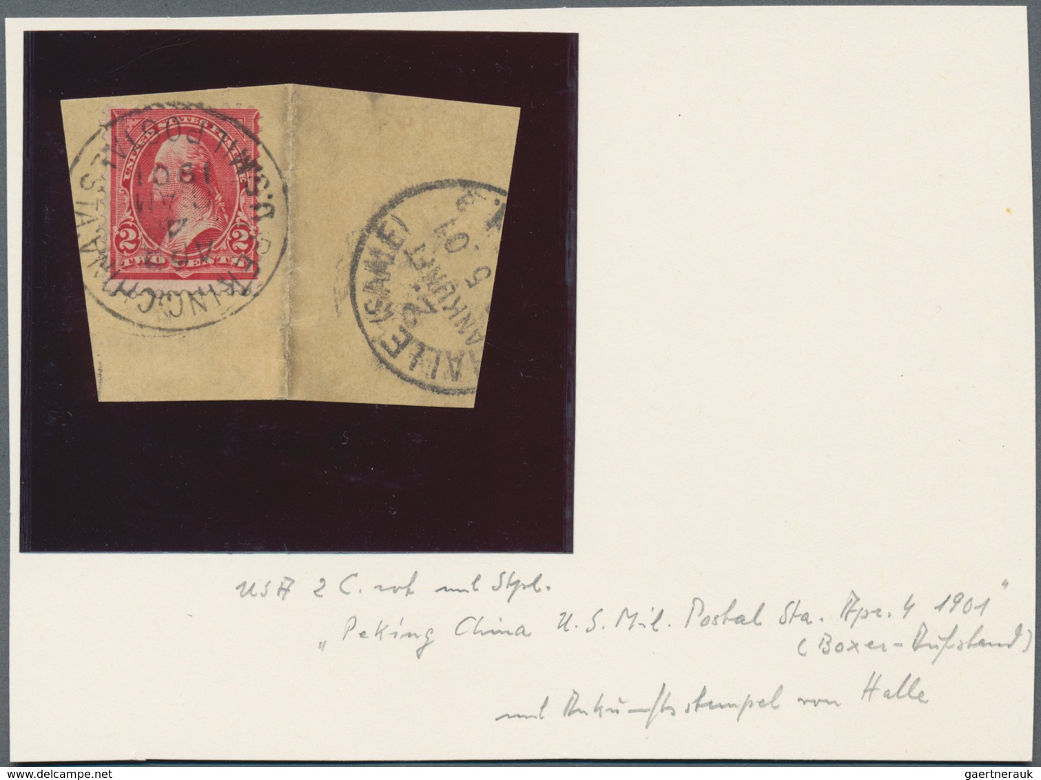 China - Fremde Postanstalten / Foreign Offices: 1901-19, US POST IN CHINA : Cover Bearing G. Washing - Otros & Sin Clasificación