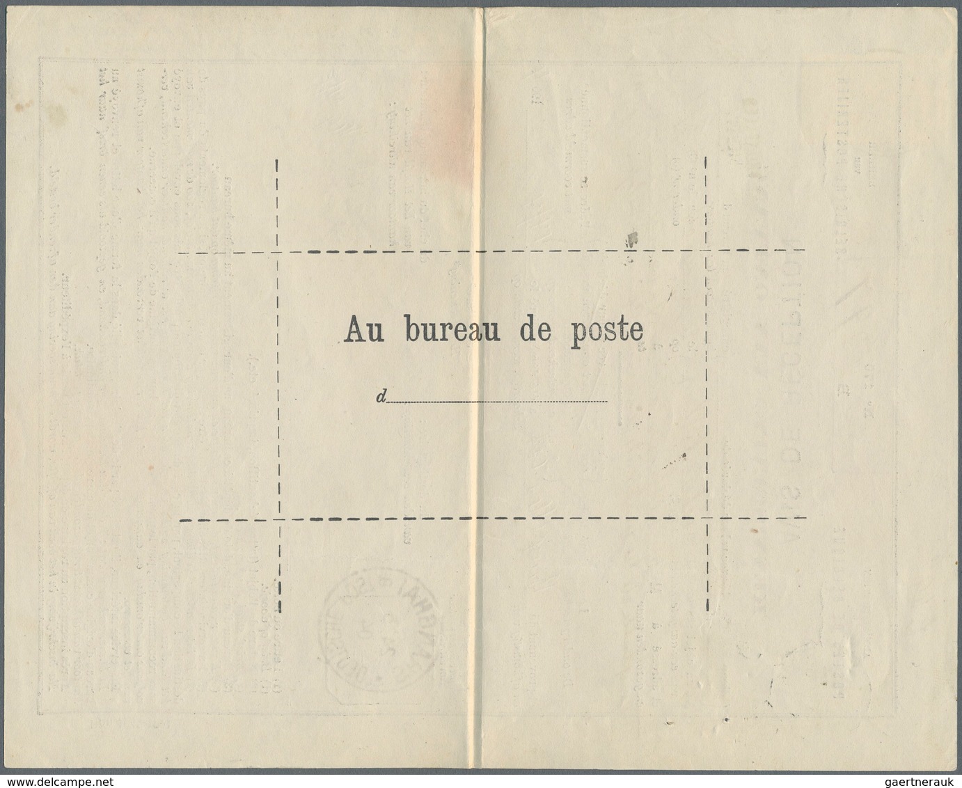 China - Besonderheiten: 1904, Franked AR-form (proof Of Receipt, Return Receipt Mail) Returned To Ch - Other & Unclassified