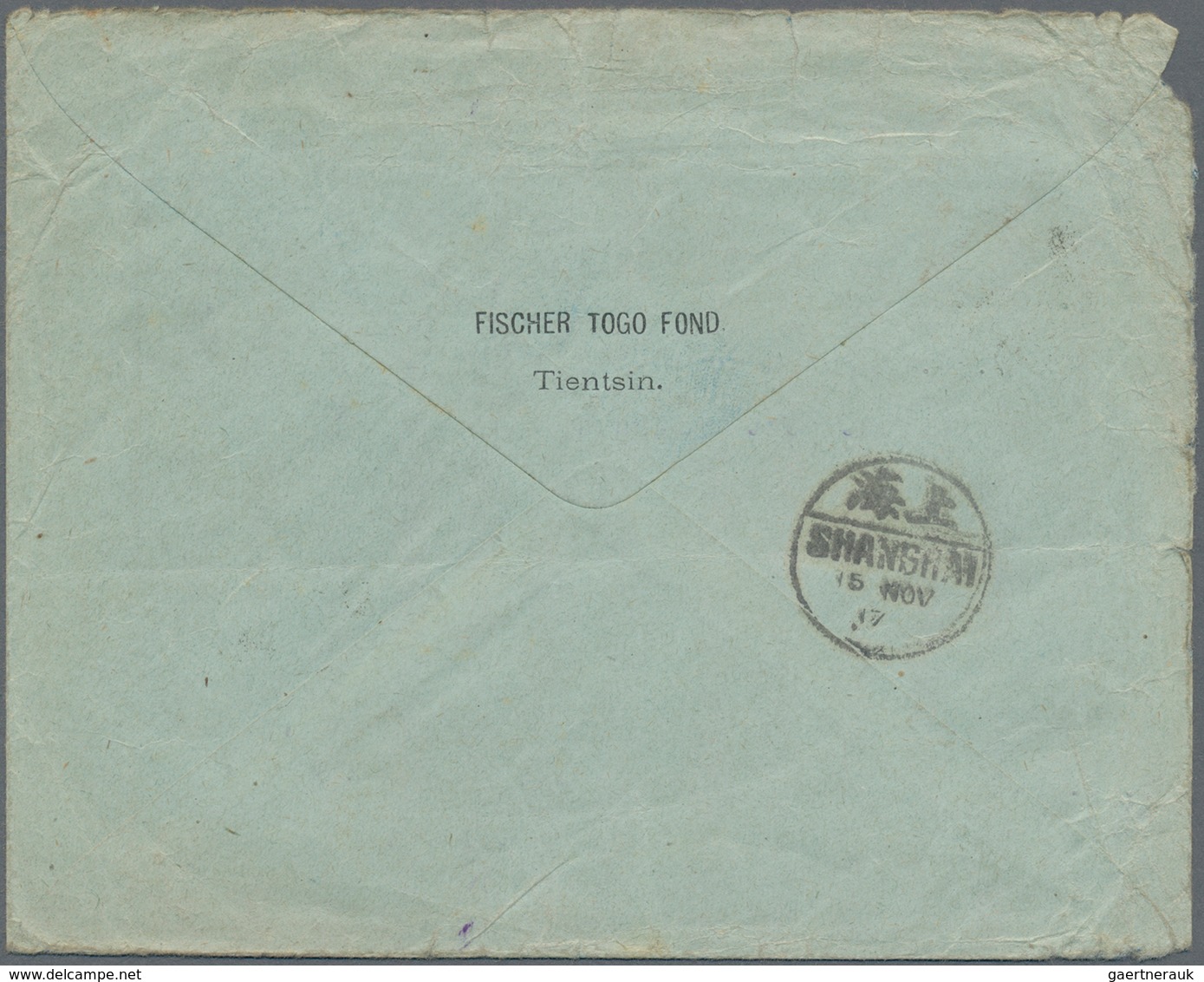 China - Besonderheiten: 1917, Stampless POW-matter Mail On Envelope With Printed "SDPDG" From "TIENT - Other & Unclassified