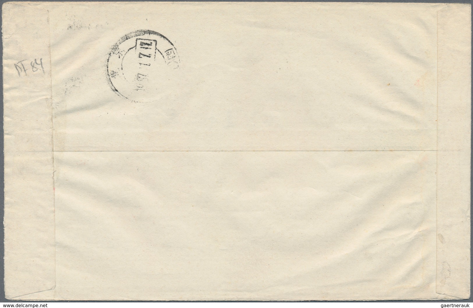 China - Volksrepublik - Ganzsachen: 1970/73, "paper Cut" Envelope 8 F. Carmine Canc. "Peking Agency - Postales