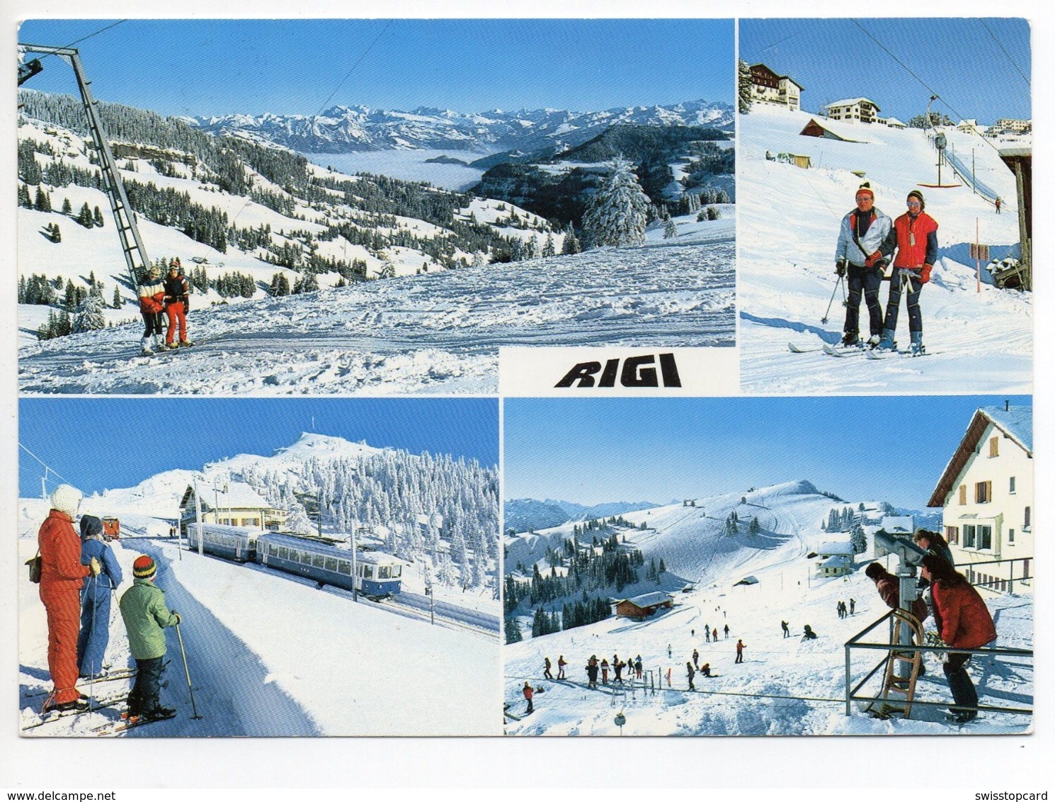 RIGI-Staffel Mit Arth-Rigi-Bahn Und Rotstock-Skilift - Arth