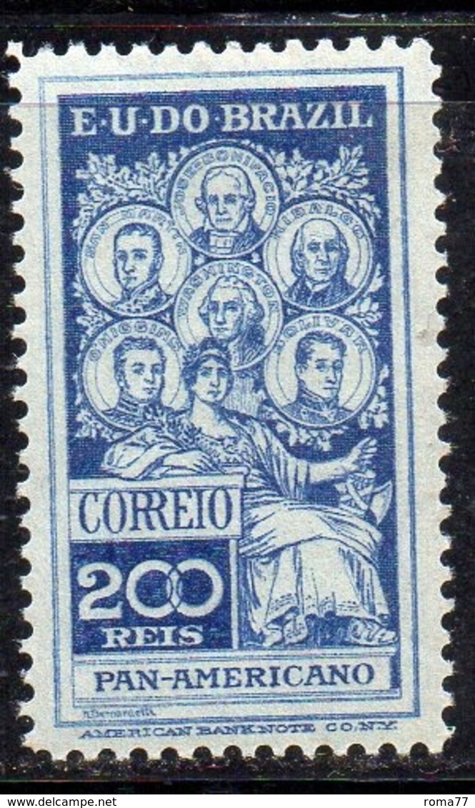 APR2782 - BRASILE 1909 ,   Yvert N. 144  *  Linguella Pesante (2380A) - Unused Stamps