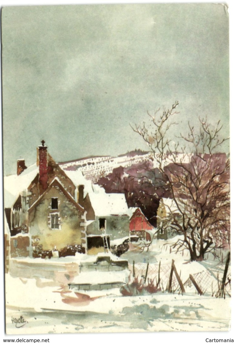 Georges Hosotte - La Neige à Irancy - Bourgogne - Other & Unclassified