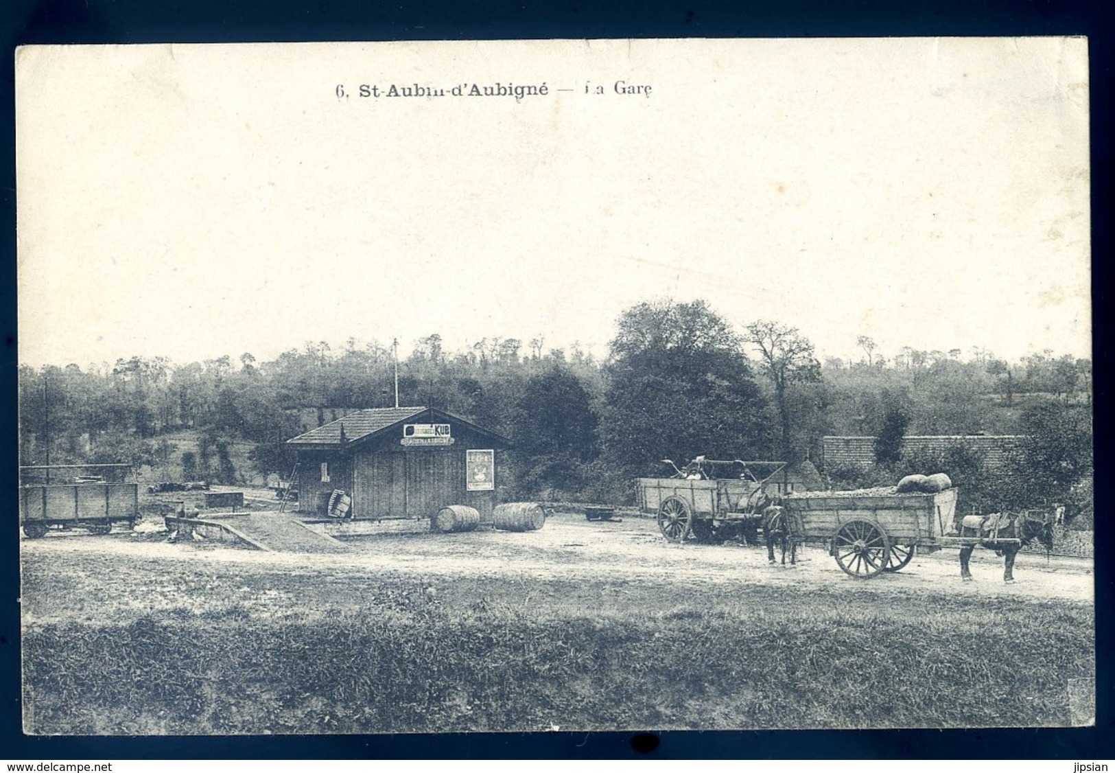 Cpa Du 35 St Aubin D' Aubigné La Gare     LZ117 - Otros & Sin Clasificación