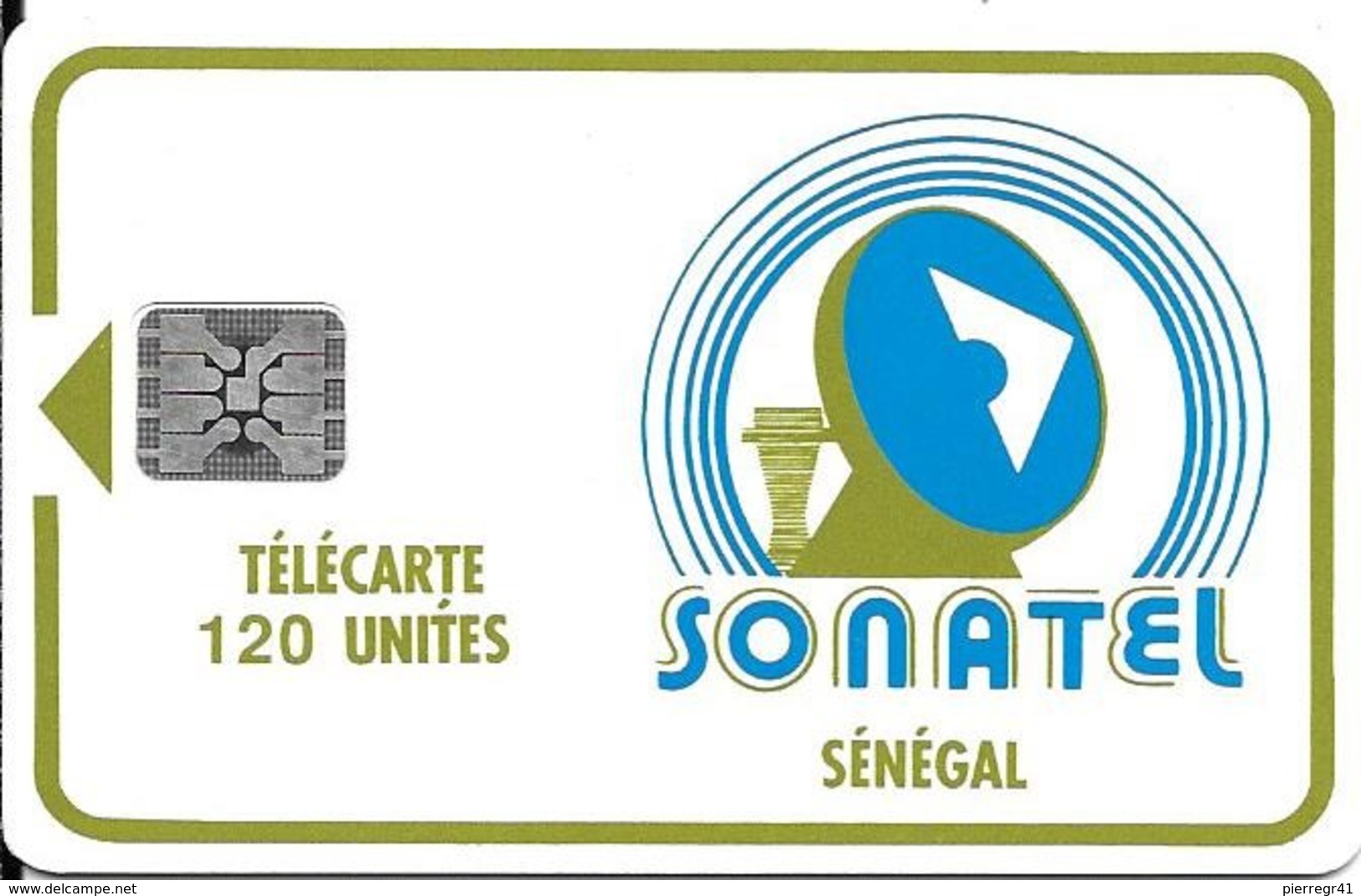 CARTE-PUCE-SENEGAL-120U-SC5-SONATEL-V°5N° Ge 34672-UTILISE-TBE - Sénégal