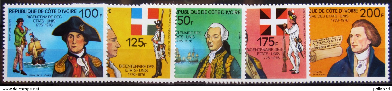 COTE D'IVOIRE                   N° 409/413                     NEUF** - Côte D'Ivoire (1960-...)