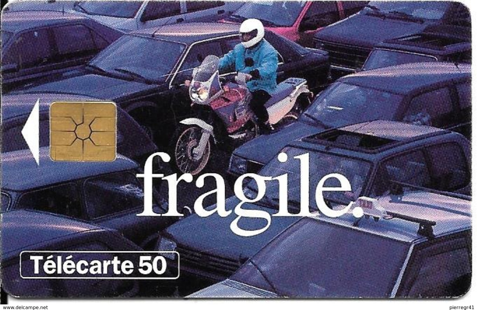 CARTE-PUBLIC-50U-F 582A-GEMB-08/95-SECURITE ROUTIERE  MOTOS-UTILISE-TBE - 1995