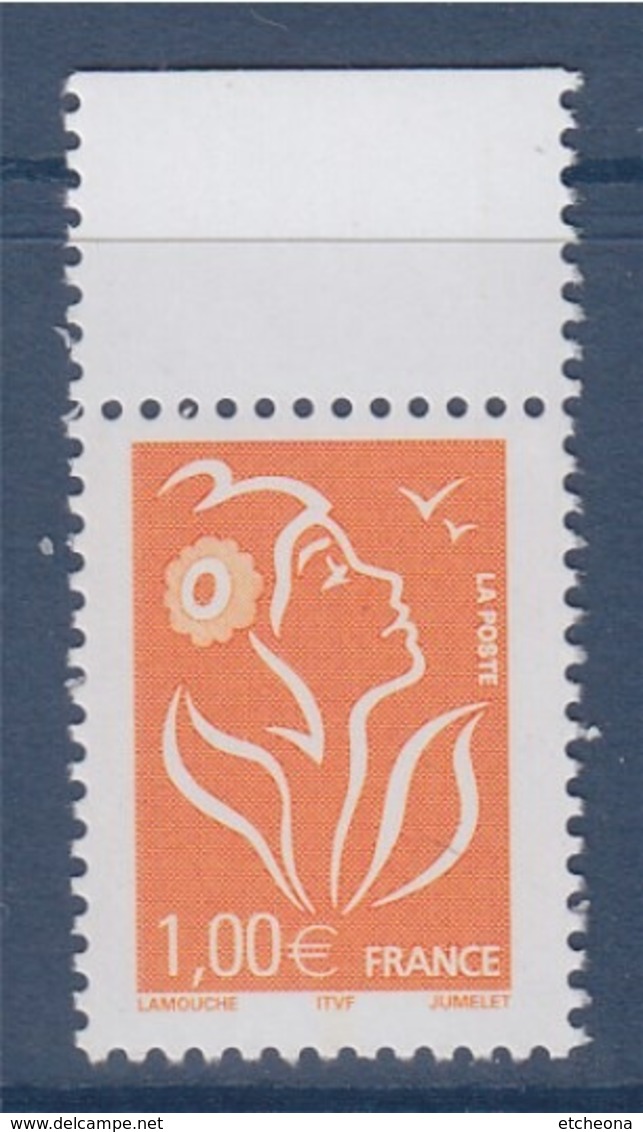 = Marianne De Lamouche ITVF 1.00€ Orange N° 3739a Neuf Gommé, Avec Bord De Feuille - 2004-2008 Marianne De Lamouche