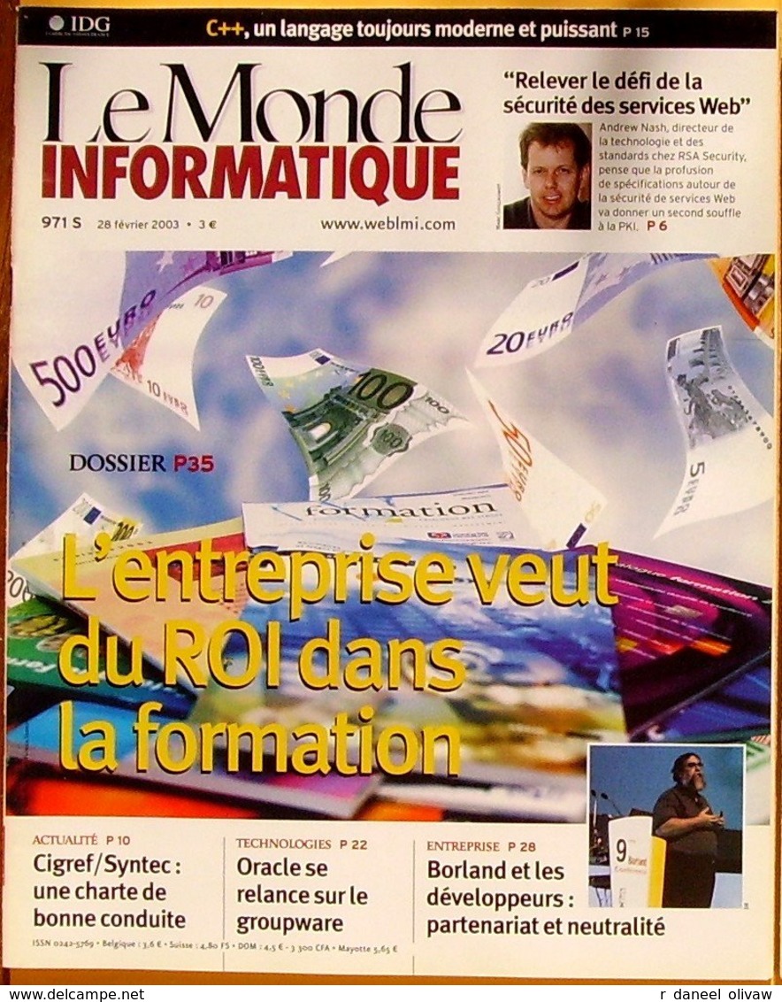 Le Monde Informatique N° 971 S + Supplément - 28/2/2003 (TBE+) - Informatique