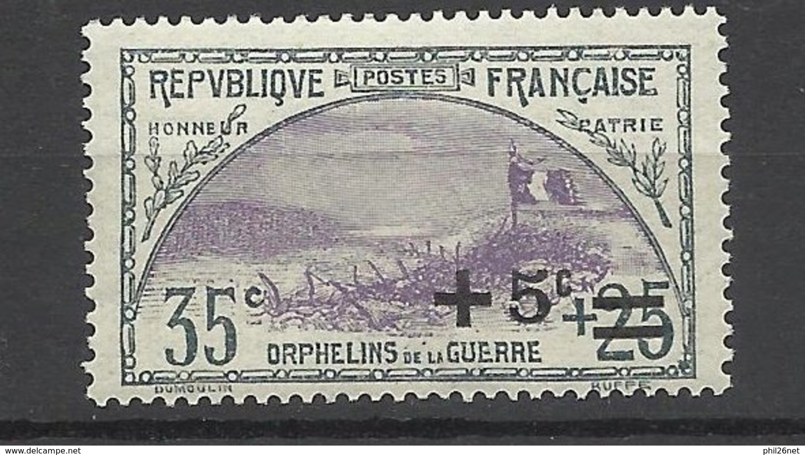 France N°   166  Orphelins      Neuf *    TB= - MH VF   - Unused Stamps