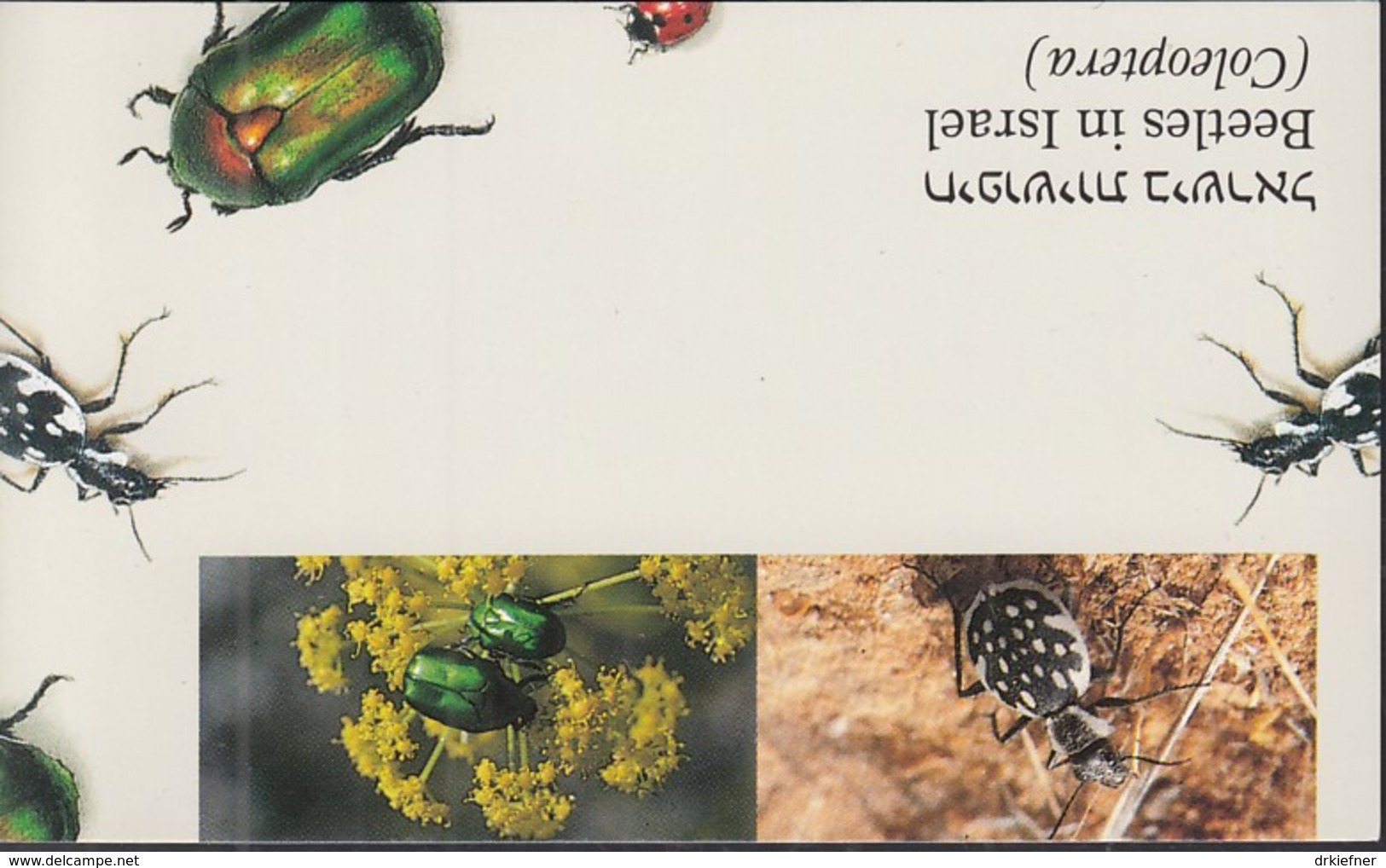 ISRAEL  1287-1290, Markenheftchen, Gestempelt, Einheimische Käfer 1994 - Booklets