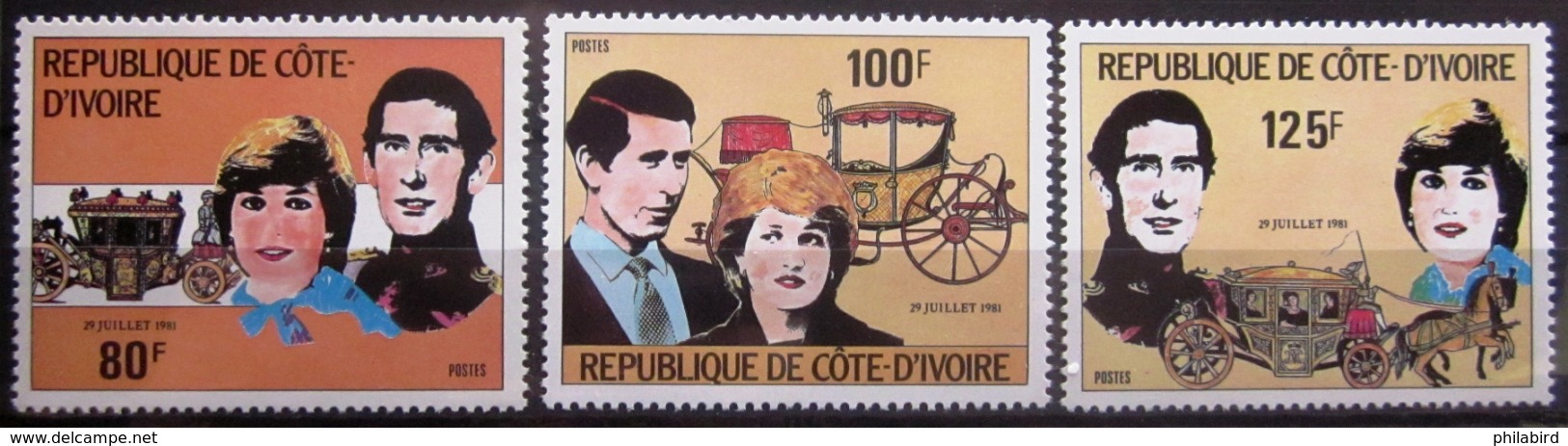 COTE D'IVOIRE                   N° 580/582                    NEUF** - Côte D'Ivoire (1960-...)