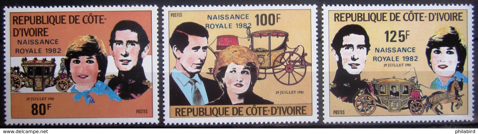 COTE D'IVOIRE                   N° 622/624                    NEUF** - Côte D'Ivoire (1960-...)