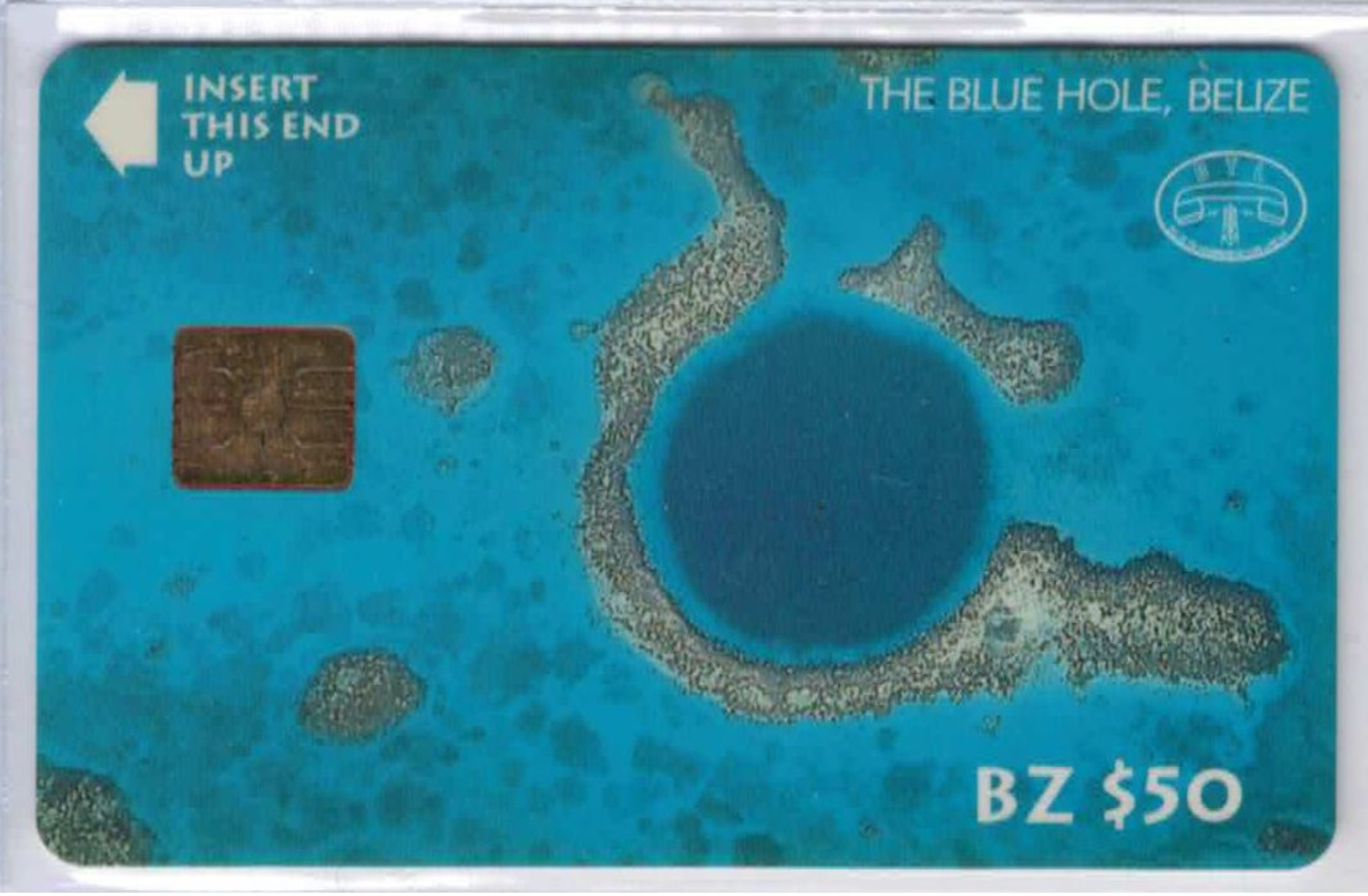 A SAISIR - BLZ1 - The Blue Hole Belize - BZ $50 - Puce GEM - Voir Scans - Belize