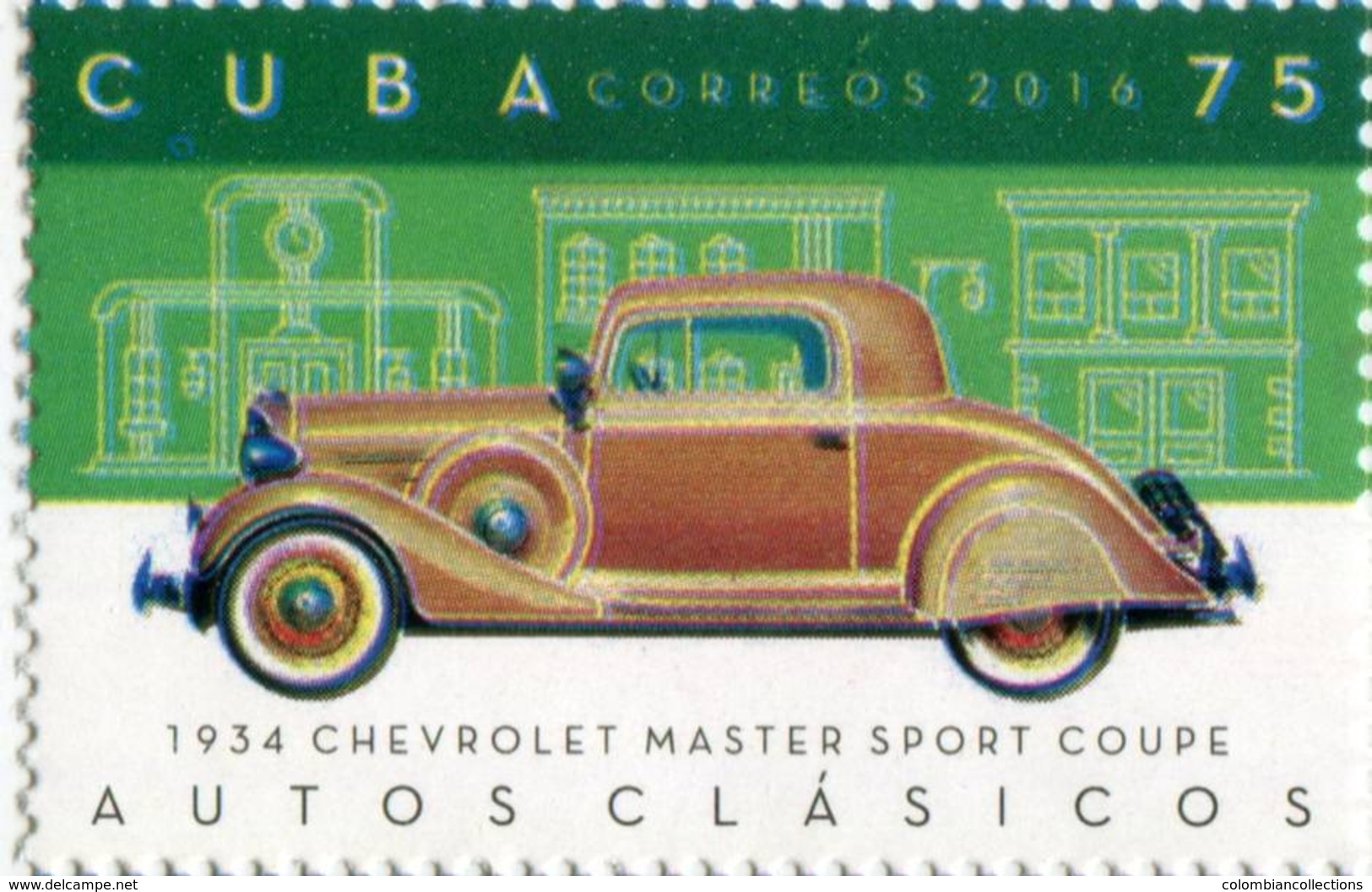 Lote CU2016-12, Cuba, 2016, Sello, Stamp, Autos Clasicos, 6 V, Classic Car, Bugatti, Lincoln - Otros & Sin Clasificación