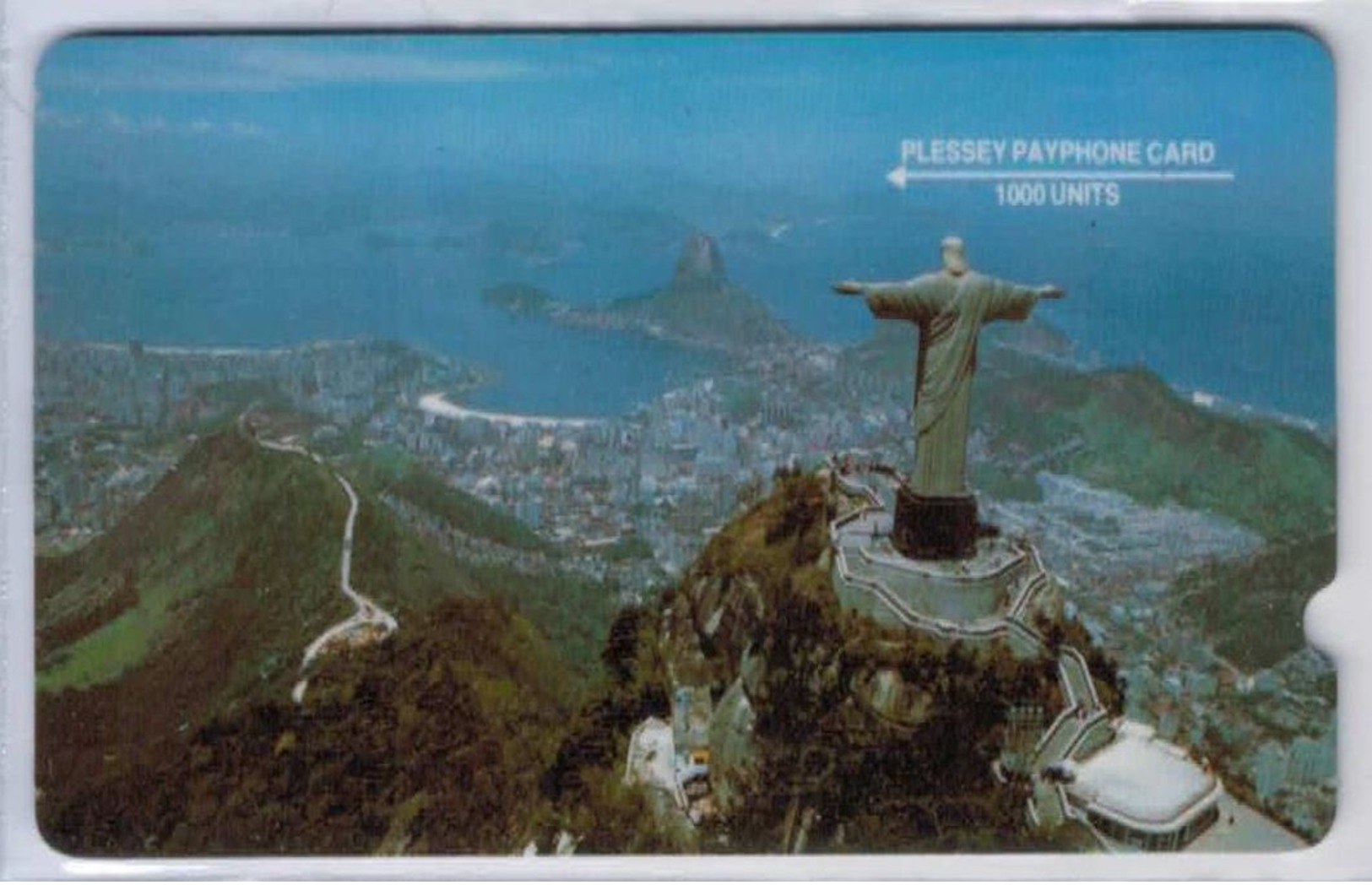 RARE - Corcovado & Statue Du Christ Rédempteur- Dos Noir - N° 2EXHE000115 - Test - Voir Scans - Brésil