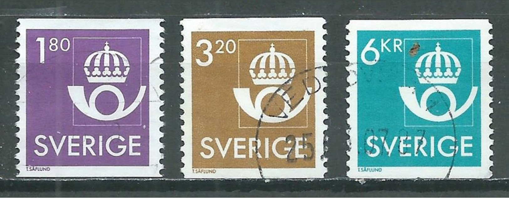 Suède YT N°1400/1402 Cor Postal Oblitéré ° - Gebraucht