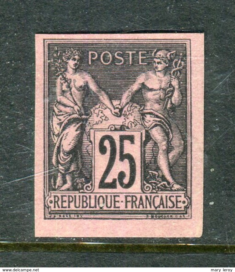 Rare N° 97c Non Dentelé Neuf (*) - Emission Granet - Signé Calves - 1876-1898 Sage (Type II)