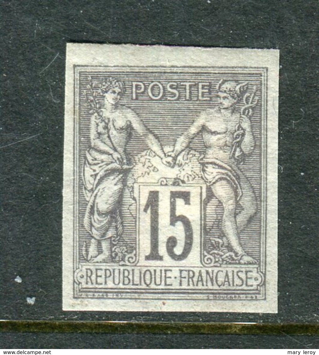 Rare N° 77a Non Dentelé Neuf * - Emission Granet - 1876-1898 Sage (Type II)