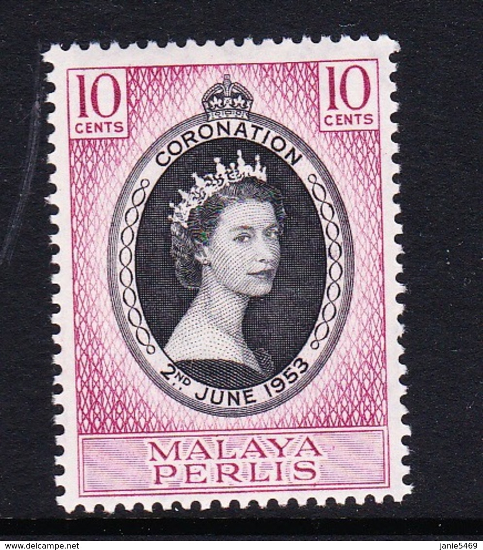 Malaysia-Perlis SG 28 1953 Coronation,mint Never Hinged - Perlis