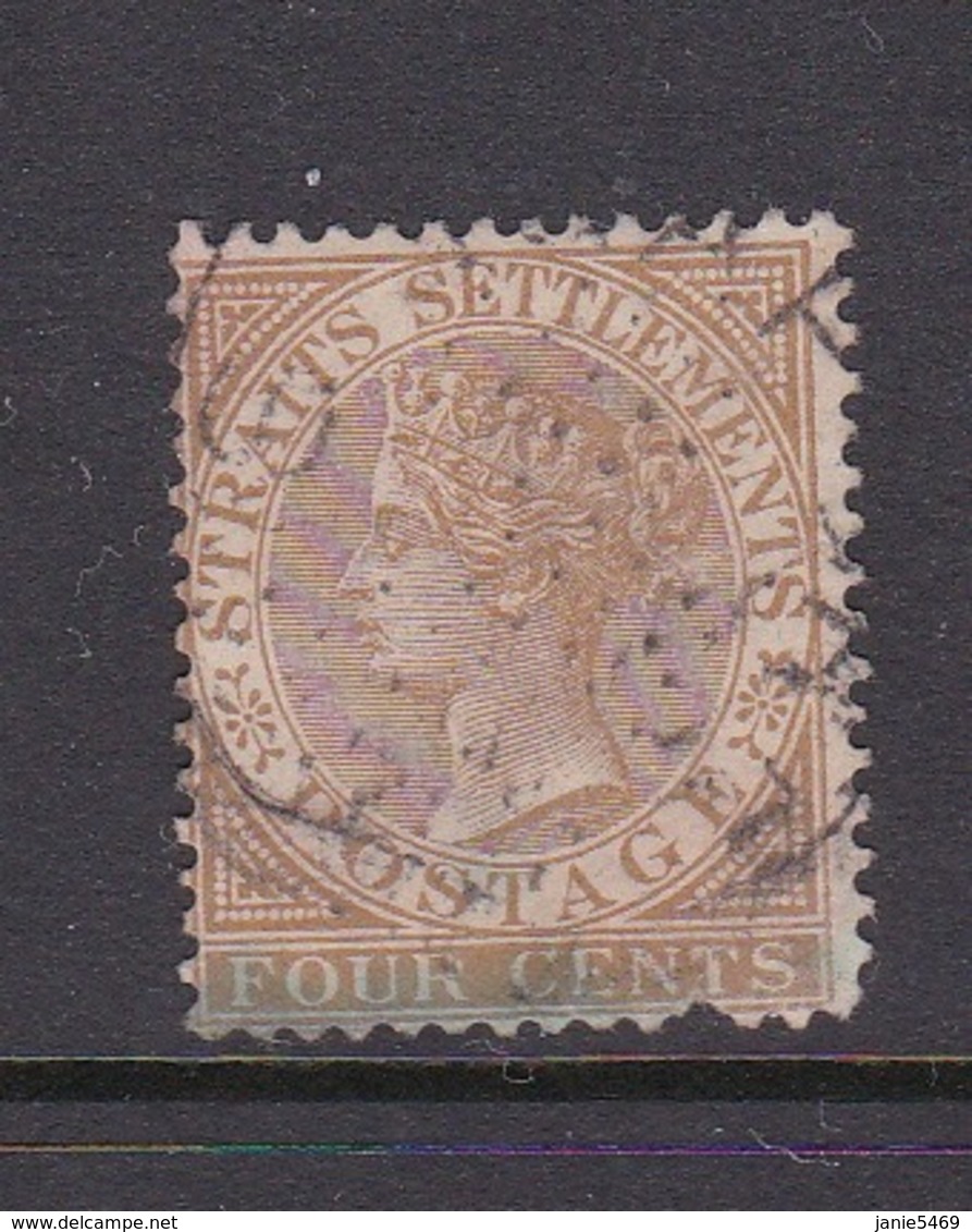 Malaysia-Straits Settlements SG 64 1883 Queen Victoria 4c Brown,used - Straits Settlements