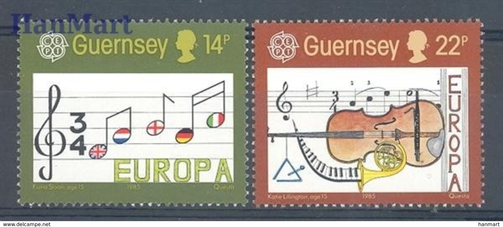 Guernsey 1985 Mi 322-323 MNH ( ZE3 GRN322-323 ) - 1985