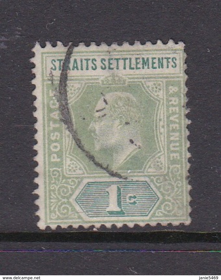 Malaysia-Straits Settlements SG 110 1902 King Edward VII,1902  1c Green,used - Straits Settlements